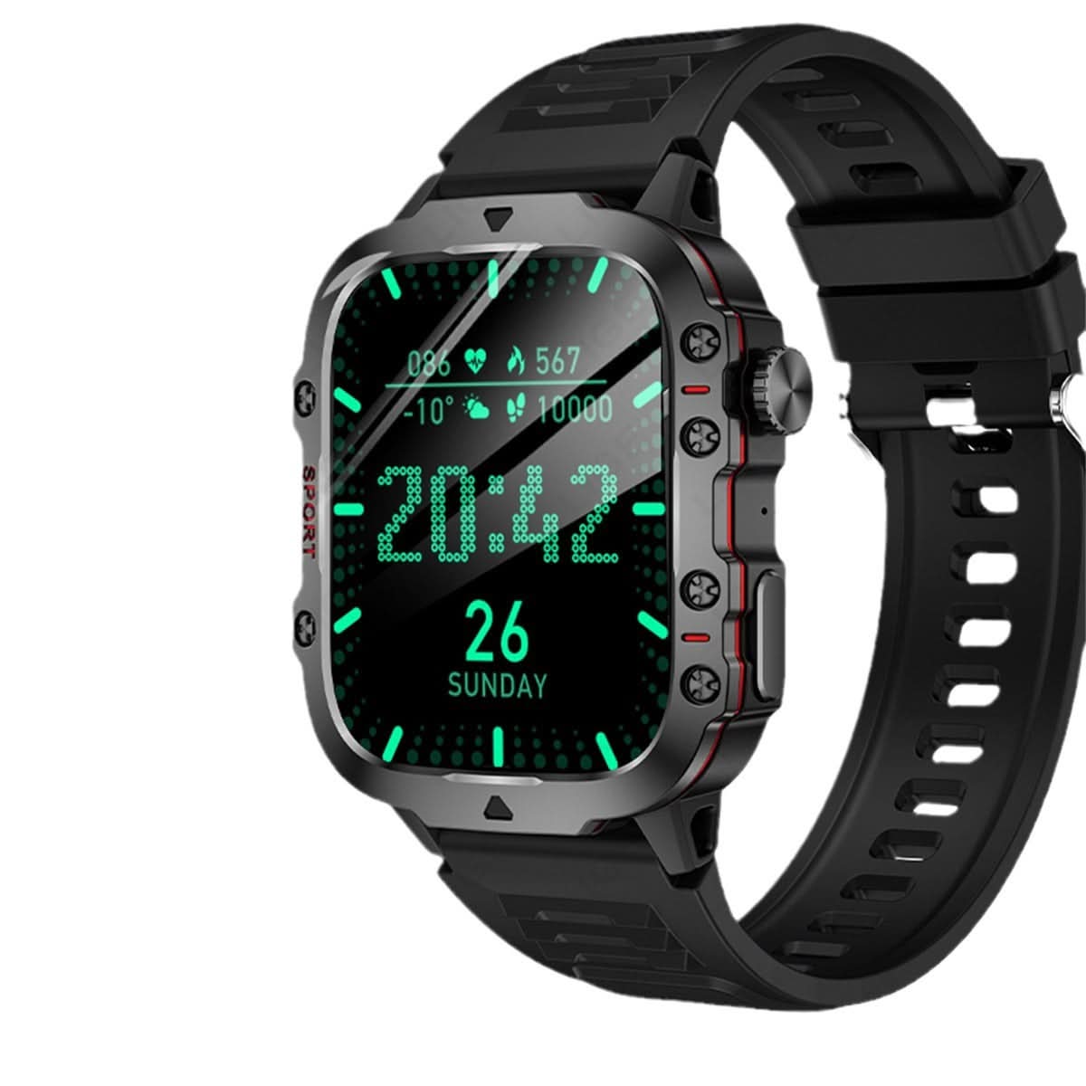 Men's Smart Sports Watch – Bluetooth Call, Health Tracker, Waterproof