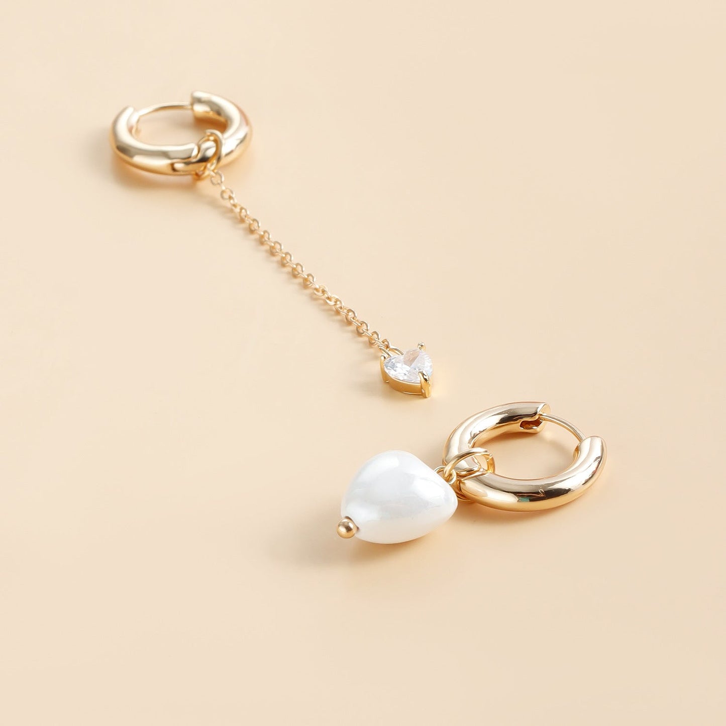 Tassel Heart Drop Earrings – Fashionable Pendant Design for Women