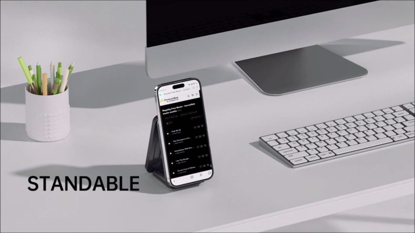 3-in-1 Folding Magnetic Wireless Charger – Fast Charging Station