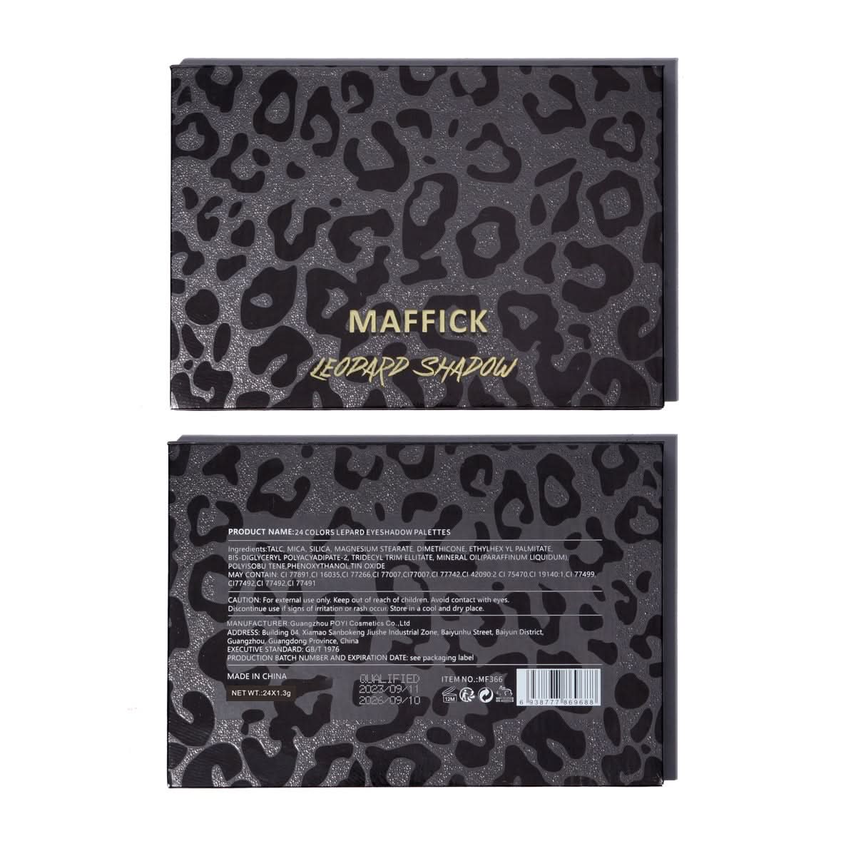 24-Color Leopard Eyeshadow Palette – Chameleon Matte & Pearlescent Shades