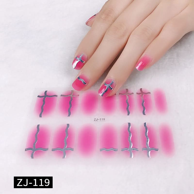 Waterproof 3D Gel Nail Stickers - Durable