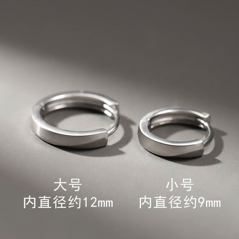 Men’s Minimalist Round Hoop Earrings – Trendy & Versatile