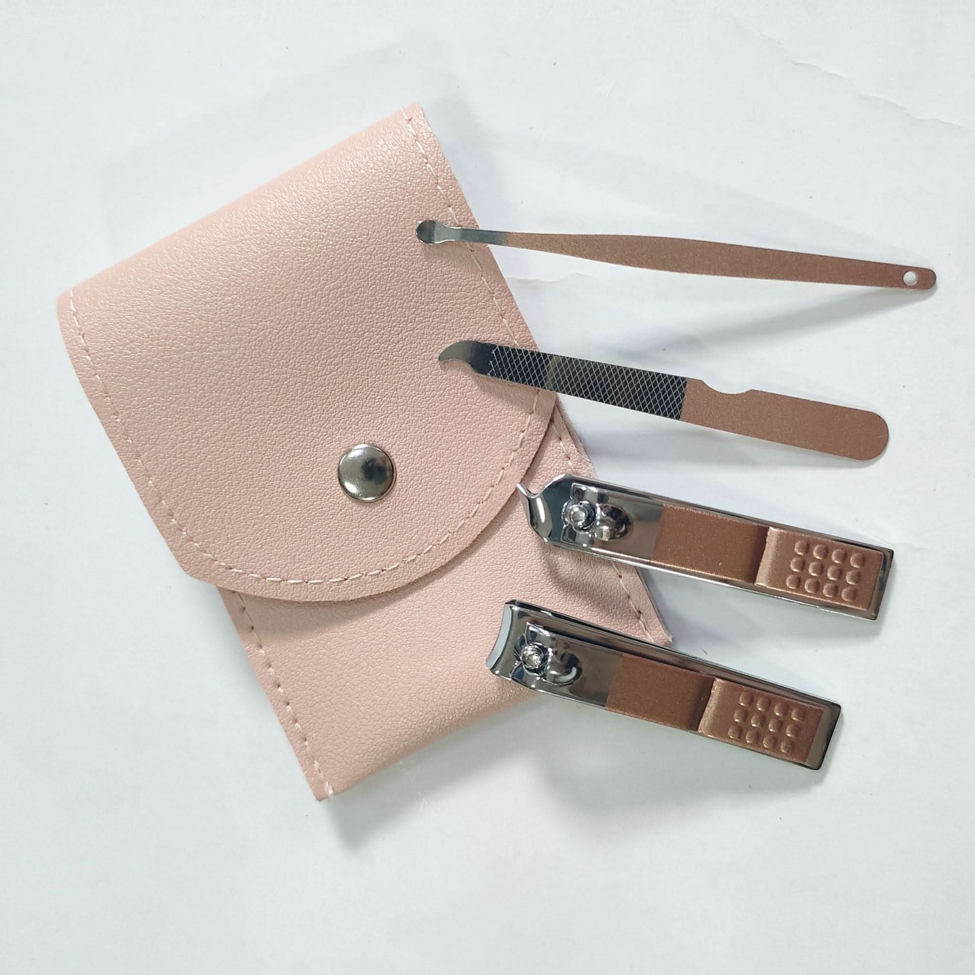 12-Piece Nail Clipper & Manicure Set - Folding Package with Eyebrow Tools