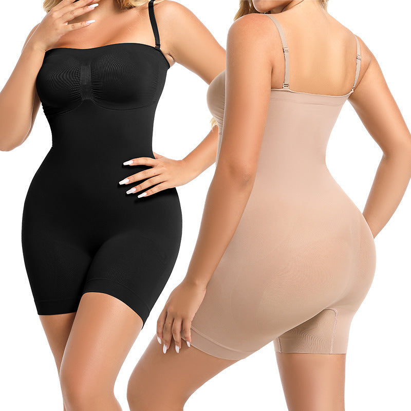Factory Direct Sales, Detachable Shoulder Straps, Body Shaping Garment, Suitable for All Seasons, Tummy Control, Push-Up, Bandeau, Seamless Body Shaping Garment