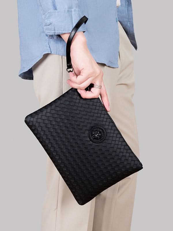 Men's PU Leather Business Clutch – Envelope Bag with Tiger Head Pattern