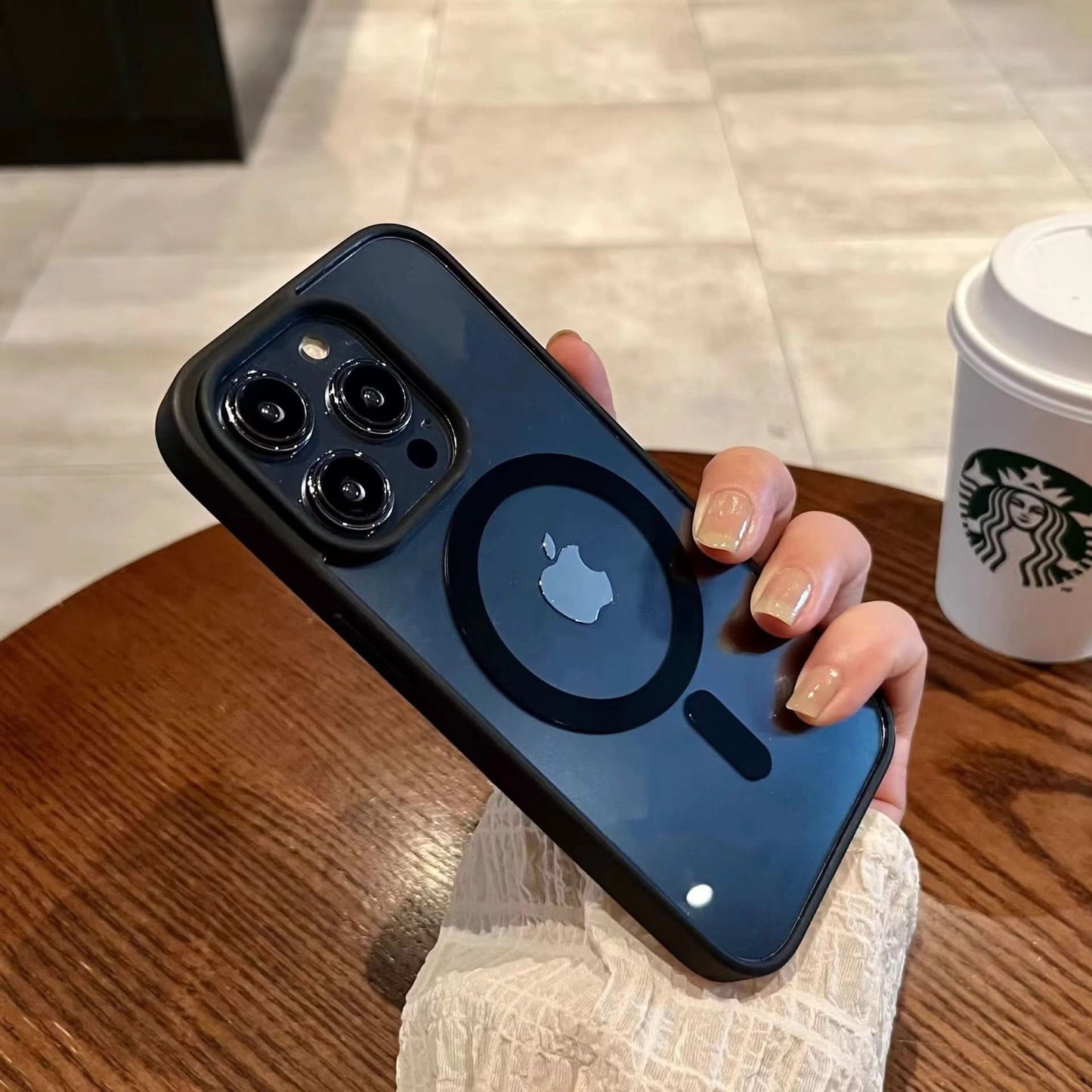 Magnetic Transparent iPhone Case, Frosted Protection