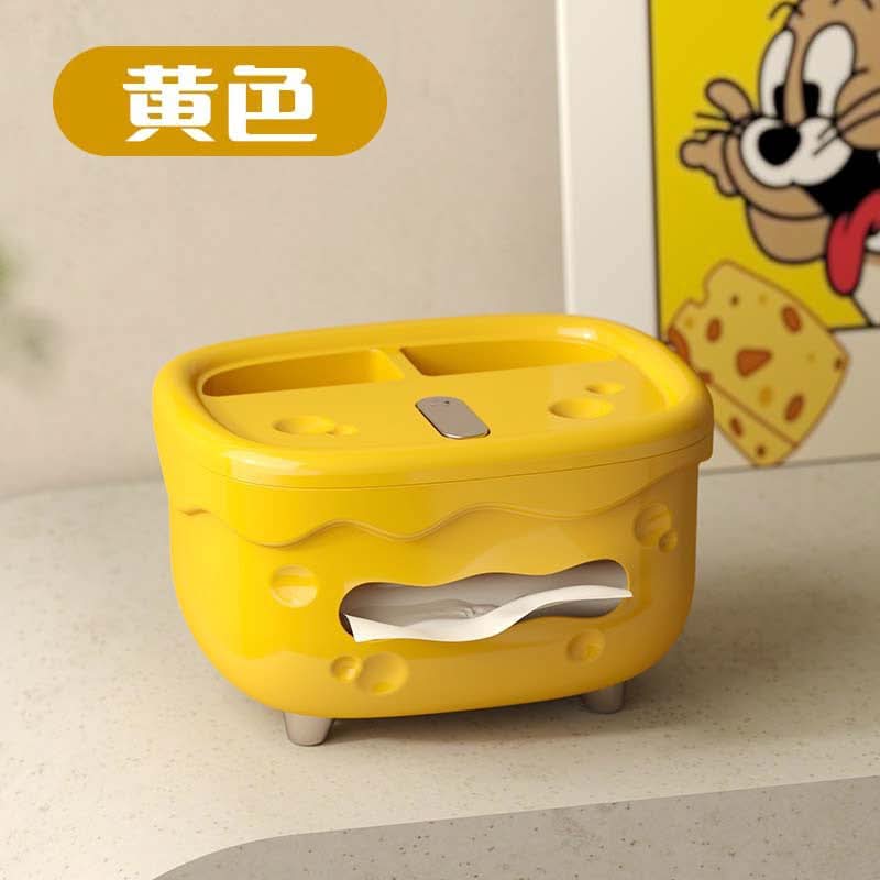 Modern Desktop Tissue Box – High-Grade Cream Style Napkin Holder