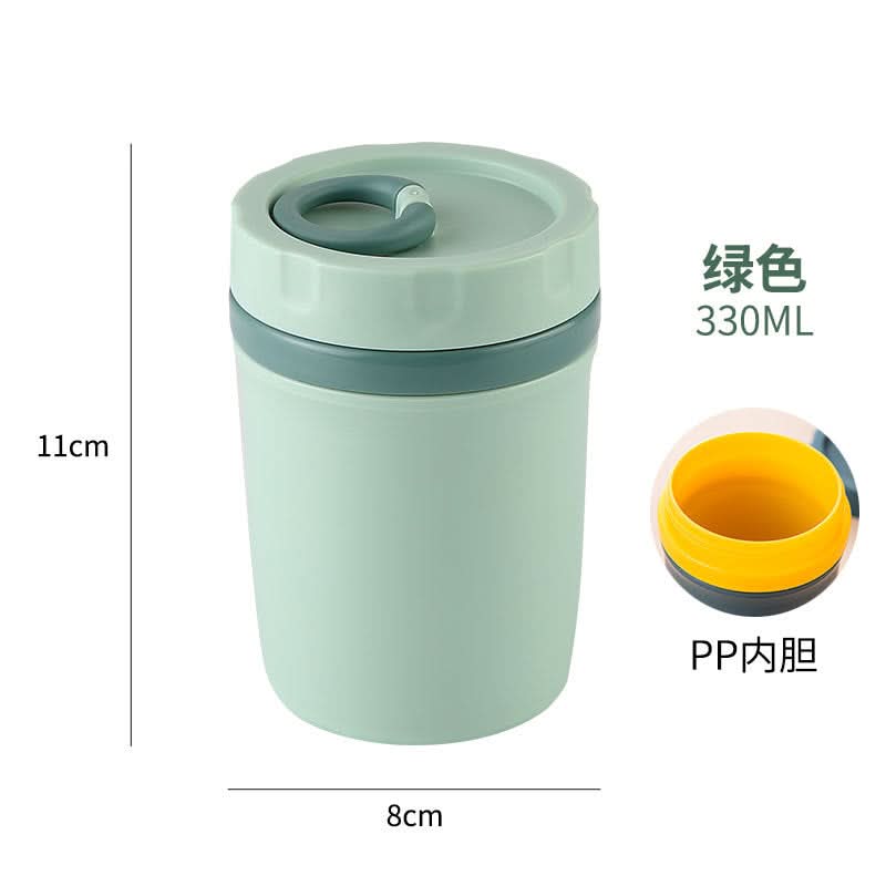 330ml Double-Layer Plastic Soup Cup – Portable Insulated Water Cup for Home & Office