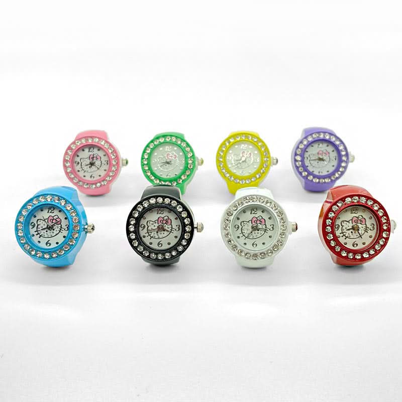 Women's Stylish Ring Watch – Quartz Finger Watch