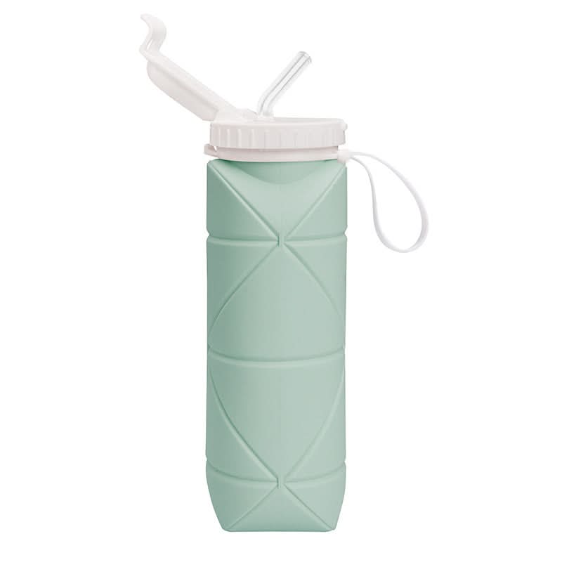 Foldable Silicone Water Bottle – Leakproof, Shatter-Resistant, 600ml