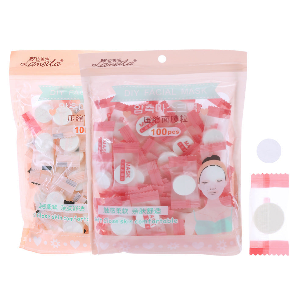 100-Pack Compressed Facial Mask Sheets – For Hydrating & Moisturizing Skincare