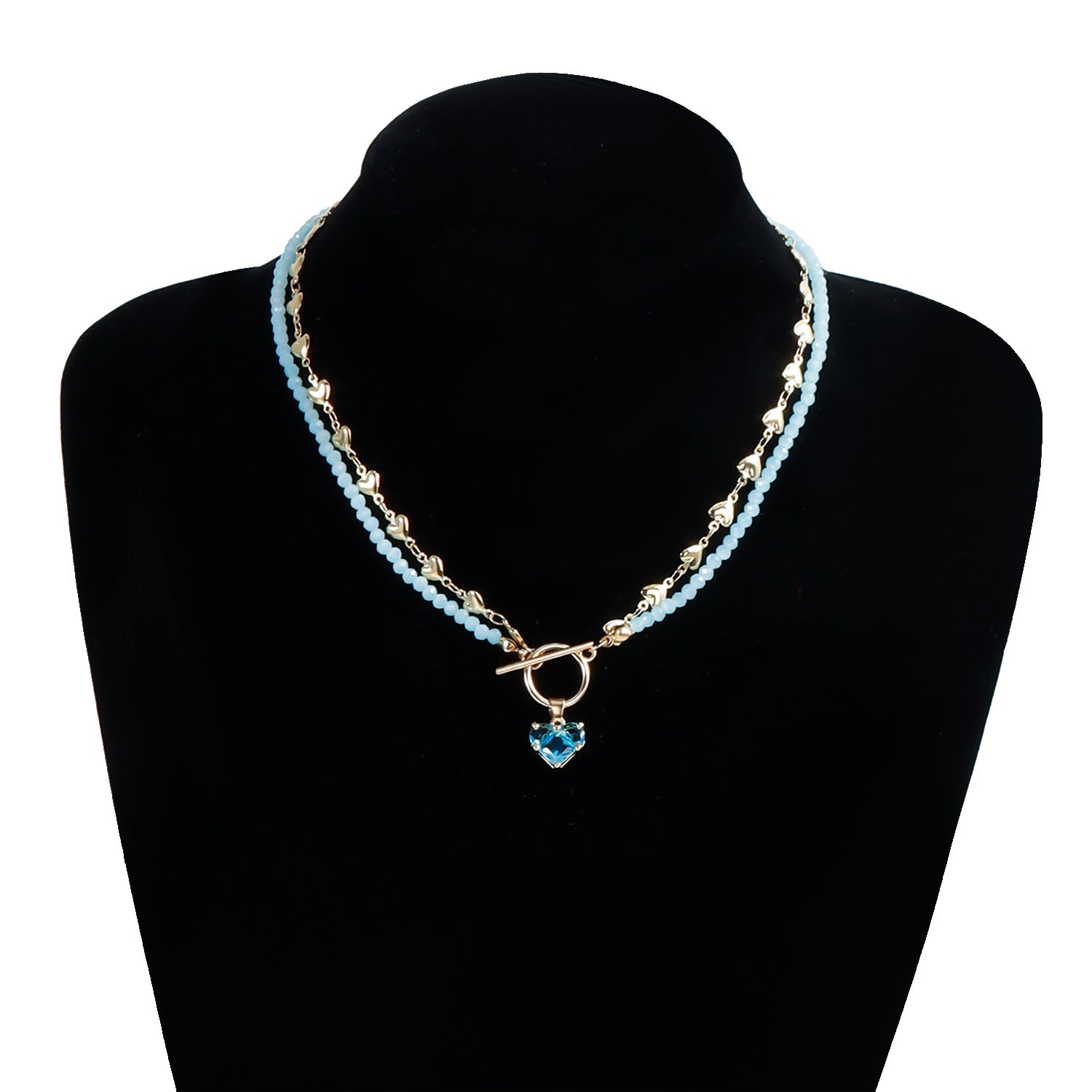 Zircon Heart Pendant Necklace for Women – Diamond-Inspired Clavicle Chain
