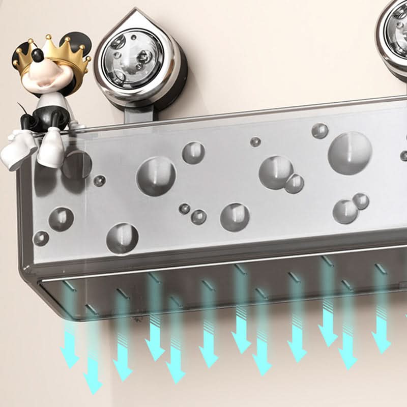 Space-Saving Suction Cup Shelf – Bathroom & Cosmetic Storage Box with Strong Hold