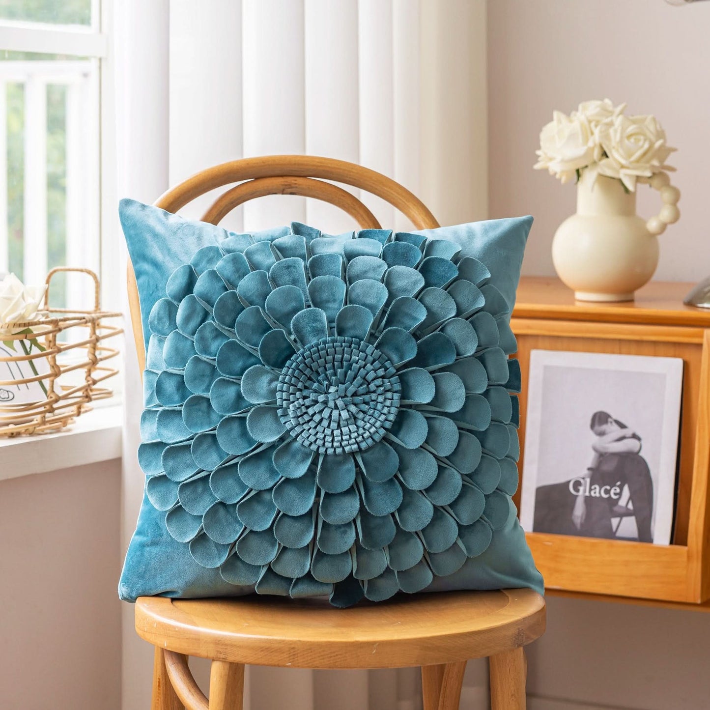 European-American Light Luxury Sunflower Pillowcase
