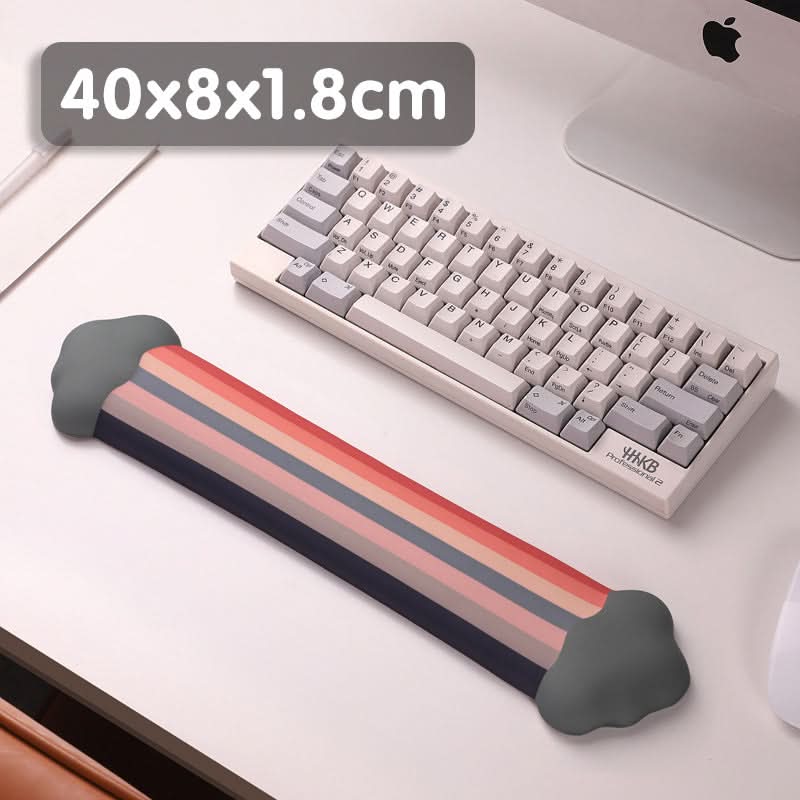 Cloud Rainbow Silicone Wrist Mouse Pad with Memory Foam