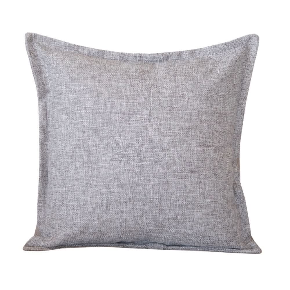 Simple Japanese Style Linen Pillow Cover - Pressed Edge, Multi-Use