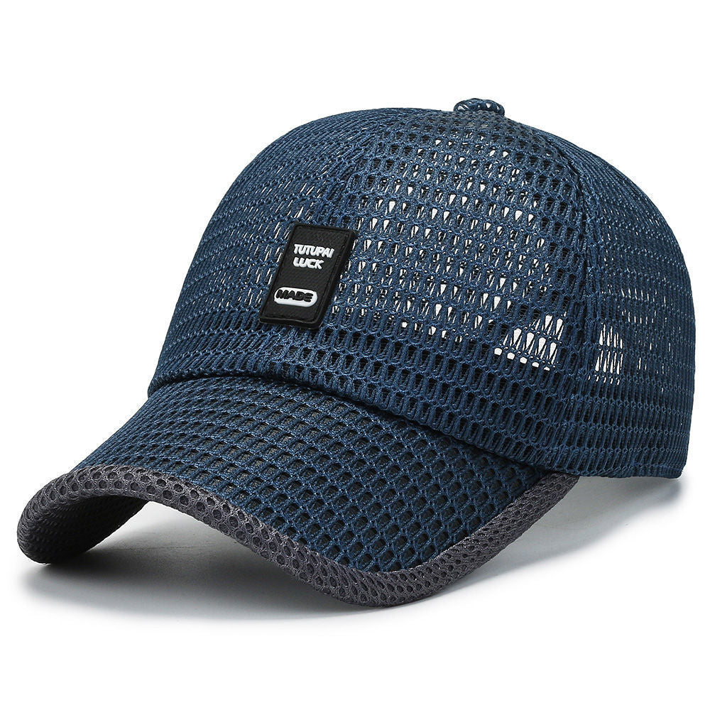 Men’s Summer Quick-Dry Sun Hat with Mesh – Breathable Duckbill Cap