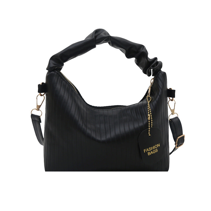 Trendy PU Bucket Handbag – Small Shoulder Crossbody Bag for Women