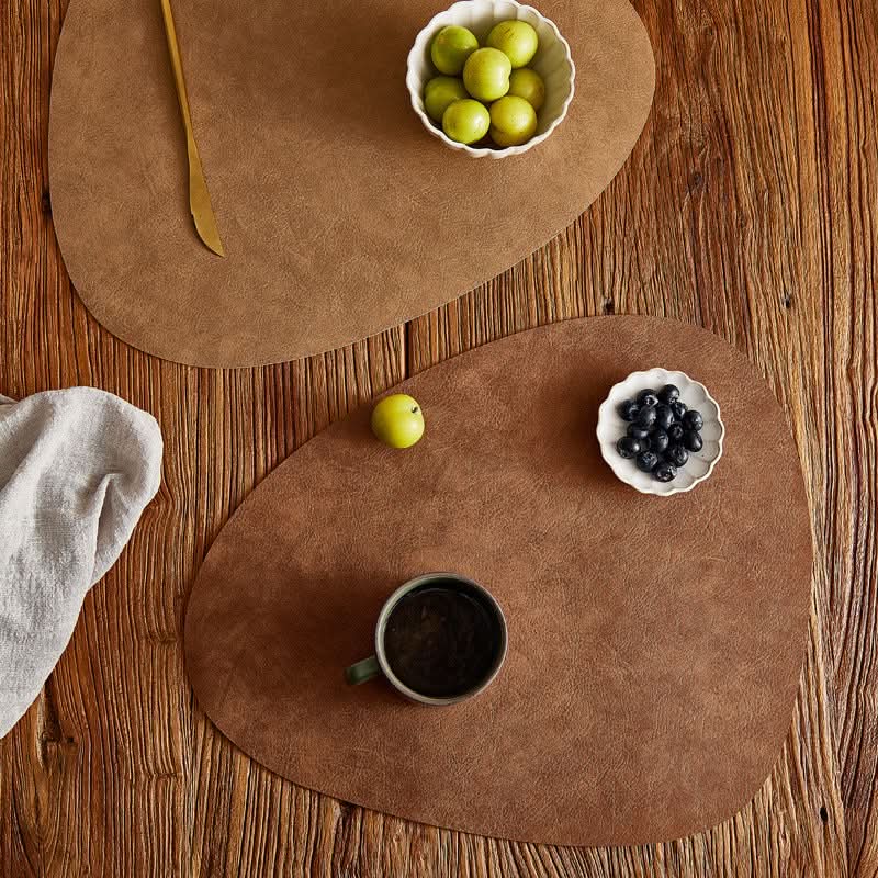 Waterproof PVC Leather Placemats - Luxury Design