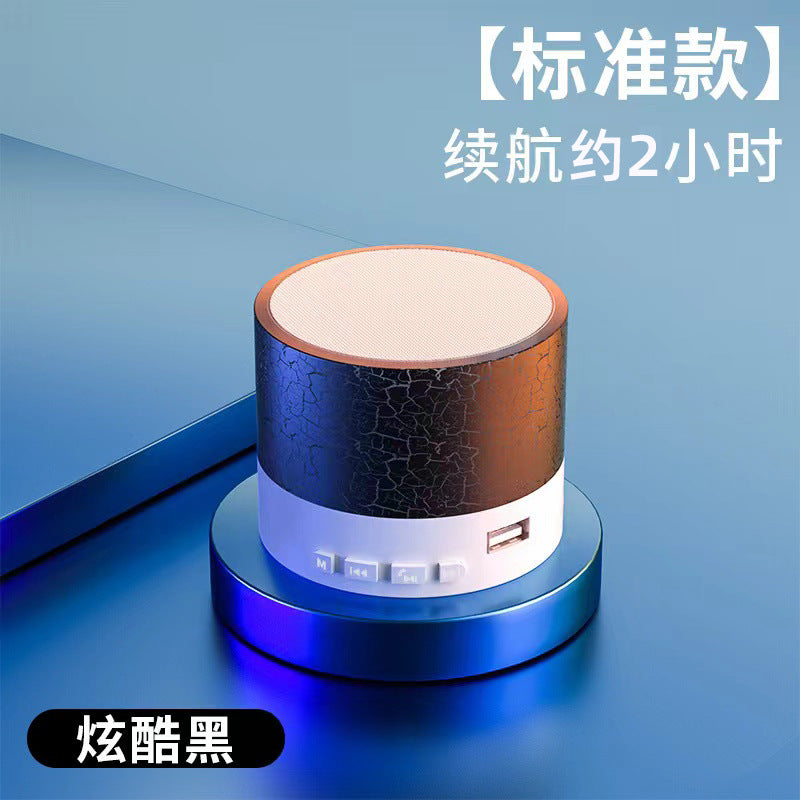 Bluetooth 5.0 Mini Speaker – Wireless Metal Portable Subwoofer with Voice Prompts