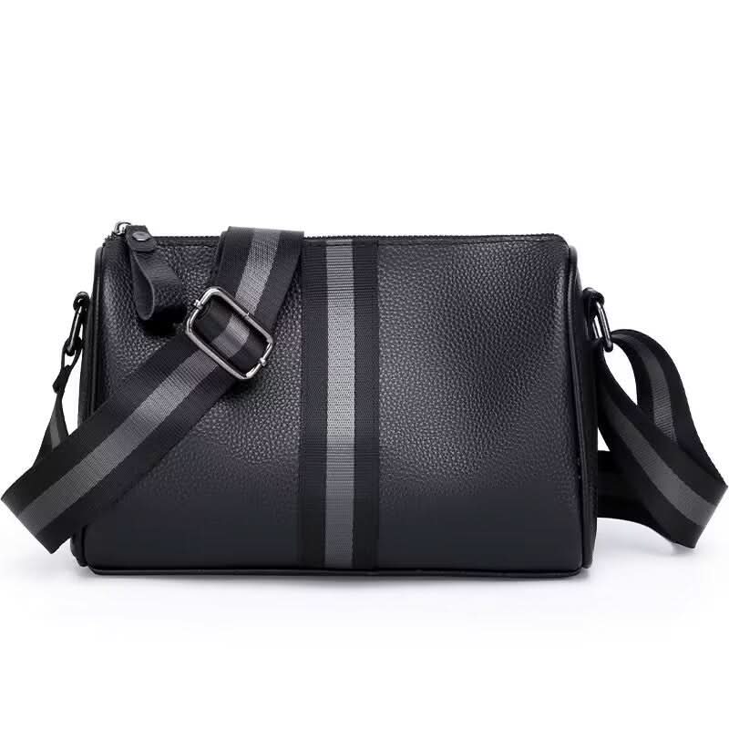 Men’s PU Leather Crossbody Travel Bag – Waterproof Lightweight Shoulder Bag
