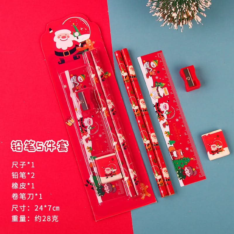 Christmas 5-Piece Pencil Set for Kids