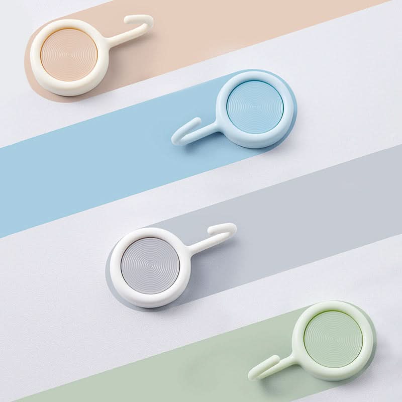 Rotating Adhesive Hook – Punch-Free Wall Hook 5kg Capacity (Pack of 4)