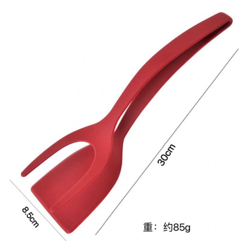 2-in-1 Nylon Spatula and Food Tongs