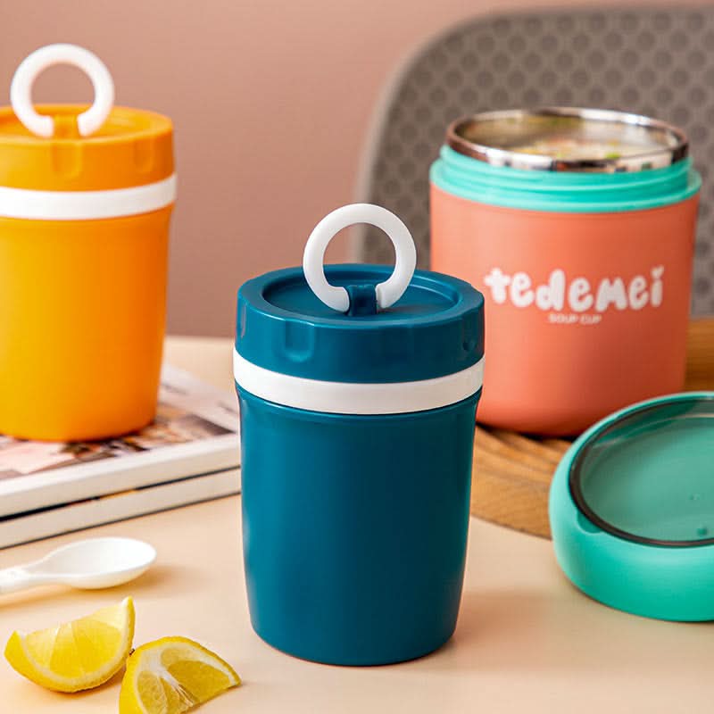 330ml Double-Layer Plastic Soup Cup – Portable Insulated Water Cup for Home & Office
