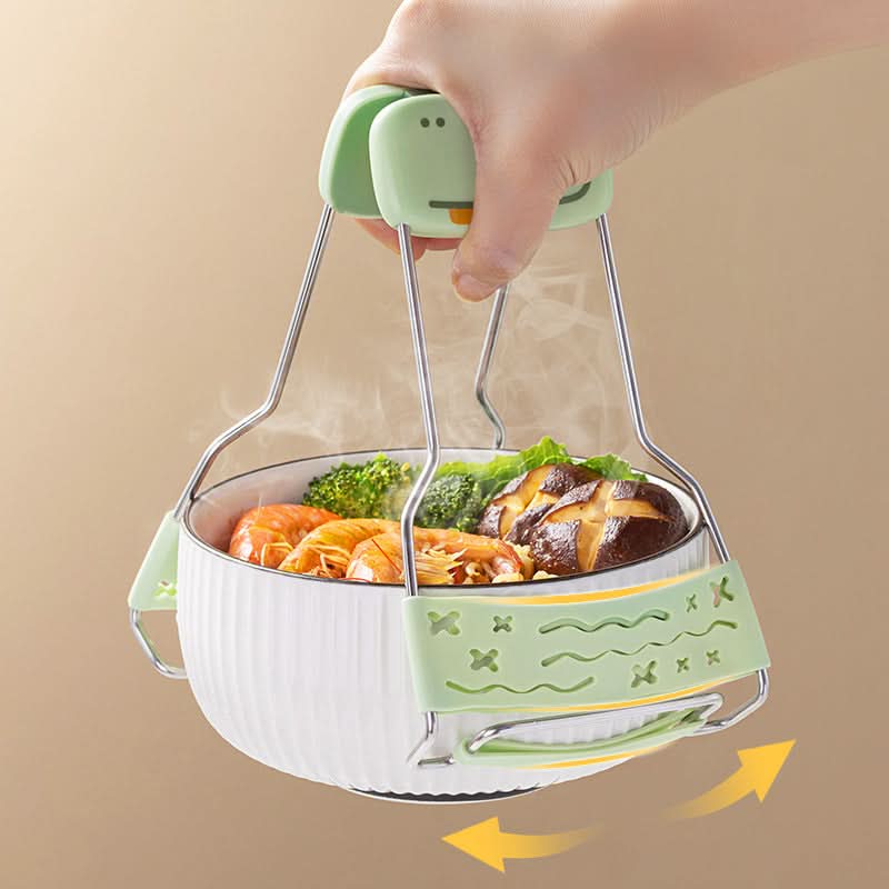 Anti-Scald Bowl Clip & Plate Holder – Heat-Resistant Kitchen Tongs for Hot Dishes
