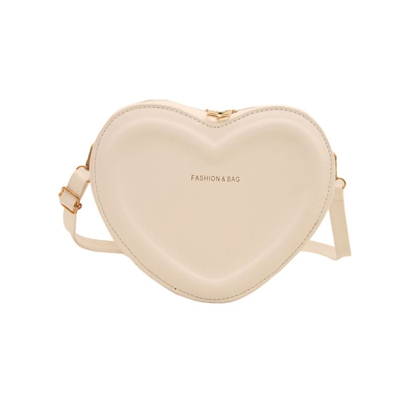 Trendy Heart-Shaped PU Shoulder Bag for Women