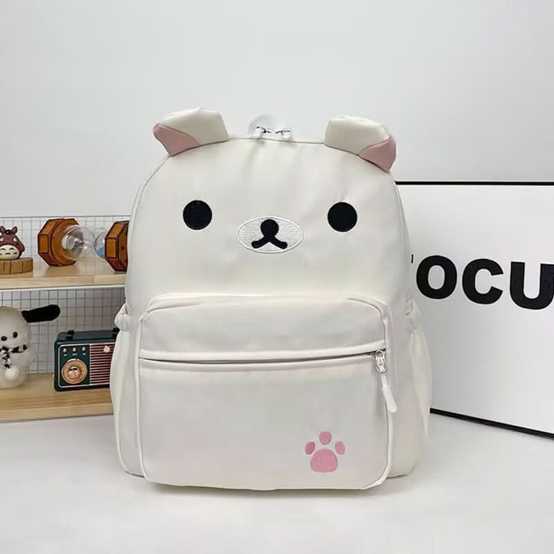 Cute Bear Backpack for Girls – Trendy Cartoon School Bag for Kids