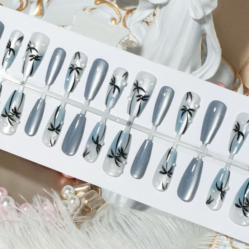 3D Cat Eye Handmade Nail Art – 30-Piece Prefabricated Set