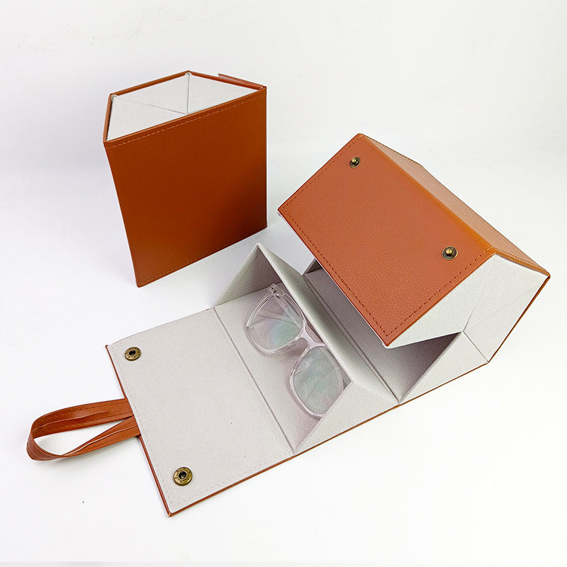 Foldable Sunglasses Storage Case – Multi-Grid Organizer for Eyeglasses & Sunglasses