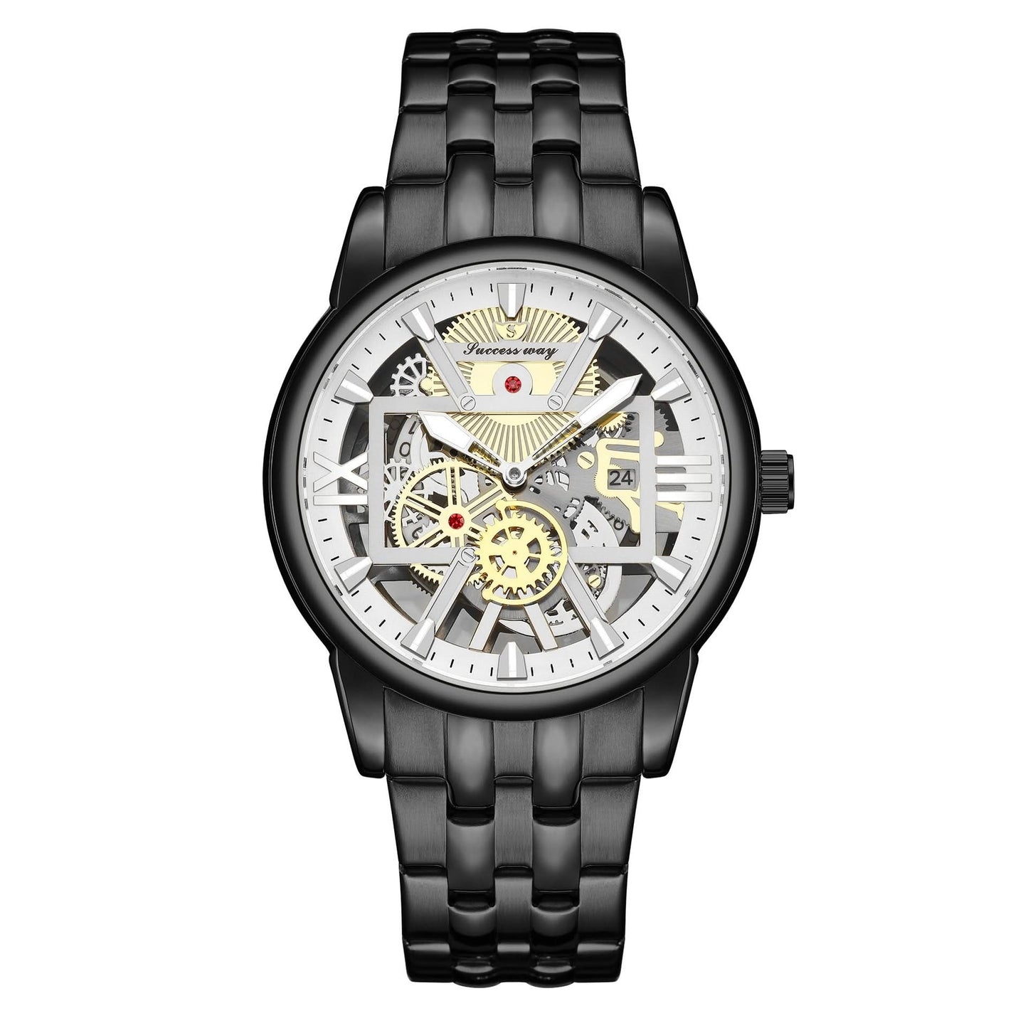 Men’s Quartz Calendar Watch – British Style, Alloy Strap, Fashion Pointer Dial