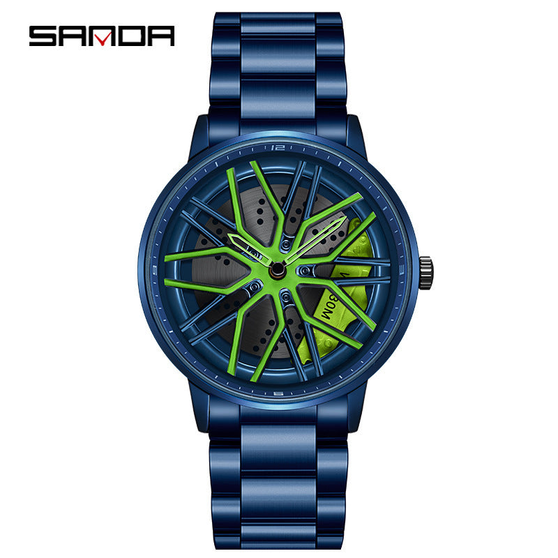 Sanda Classic Men’s Quartz Watch – Stainless Steel Strap, 30M Waterproof, Business Design