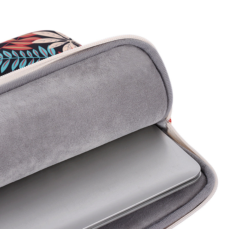 Tropical Leaves Laptop Sleeve – Waterproof, Shock-Resistant Case for MacBook, HP & More