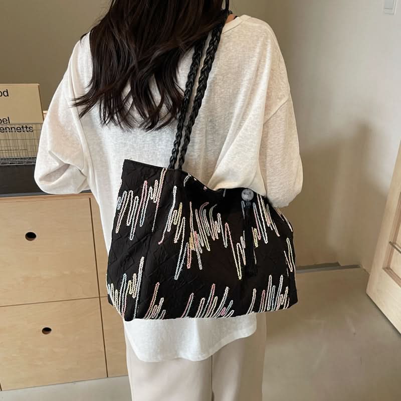Casual Trend Large Capacity Tote Bag - Fashionable Shoulder Bag