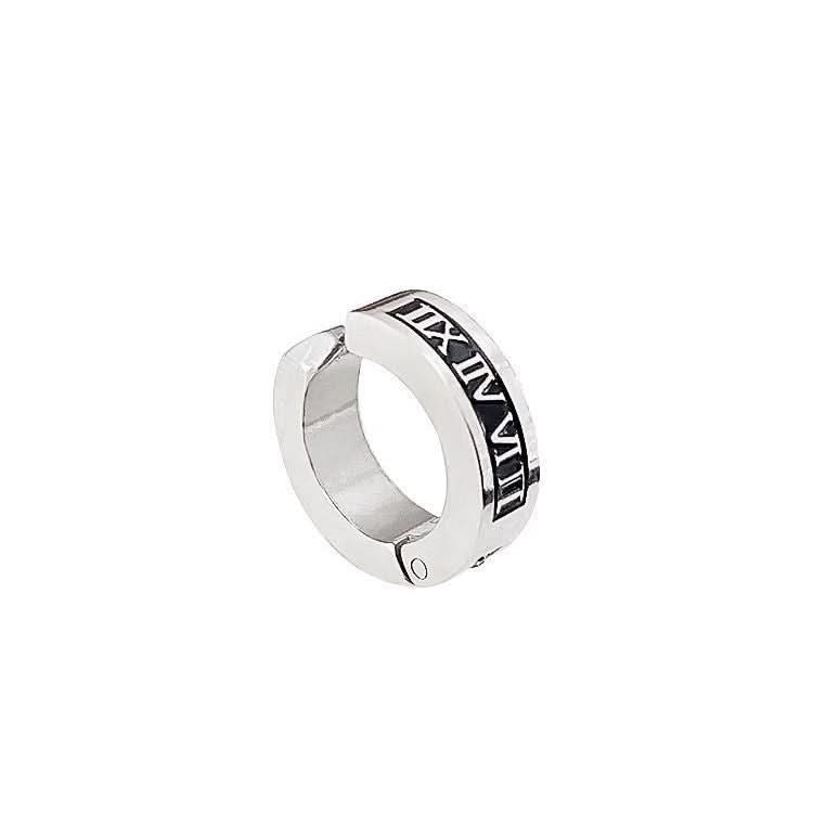 Men's Roman Numeral Ear Cuff - Non-Pierced Hoop Earrings