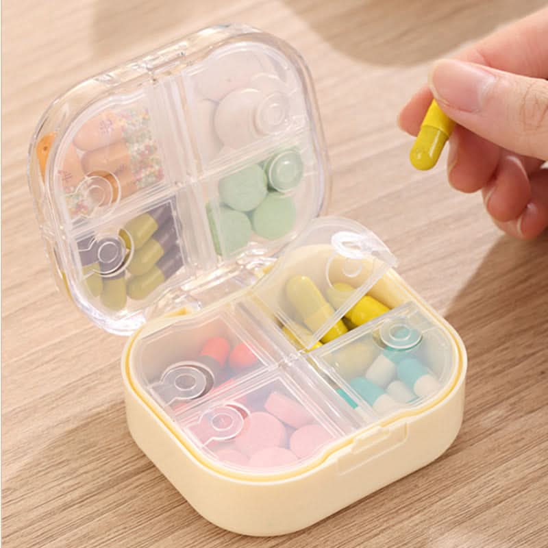 Portable 8-Compartment Travel Pill Box – Moisture-Proof