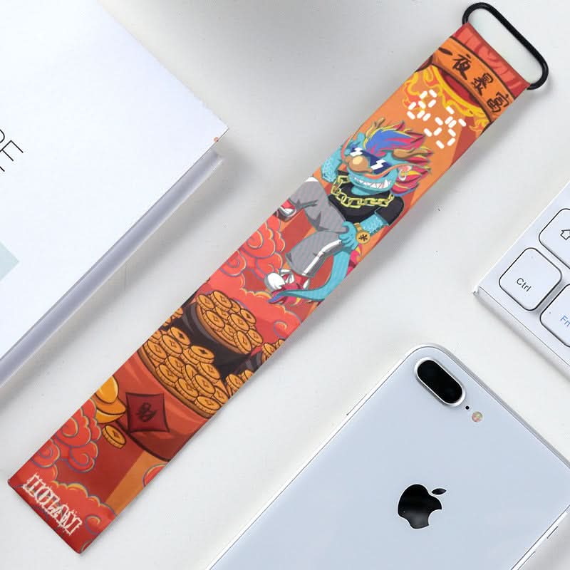 Trendy Paper Watch for Boys – Lightweight Digital Student Gift | Creative Design