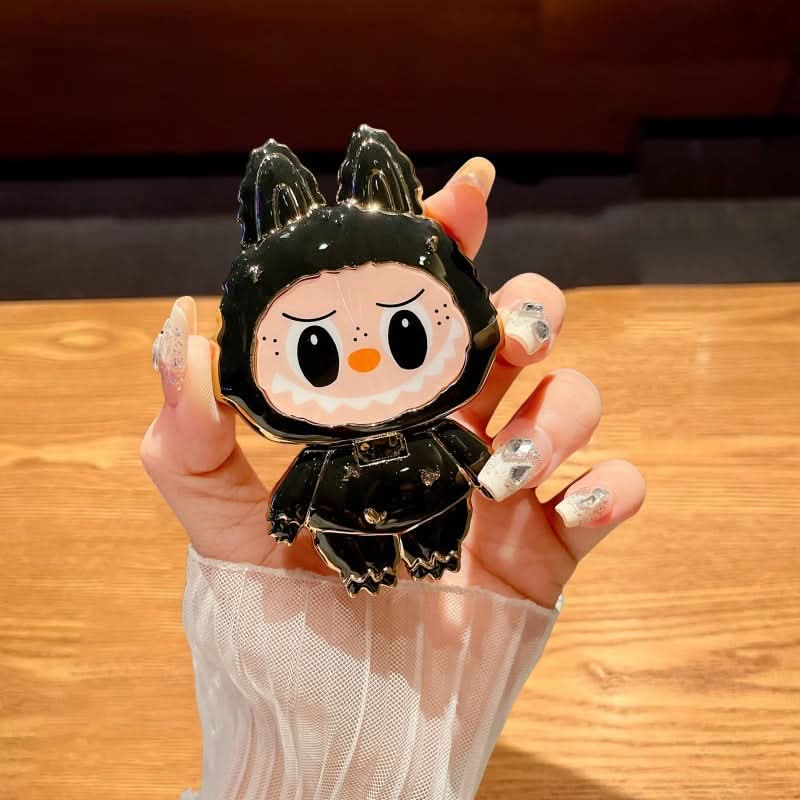 Cartoon Rotating Phone Stand – Foldable, Universal Adhesive Grip & Kickstand