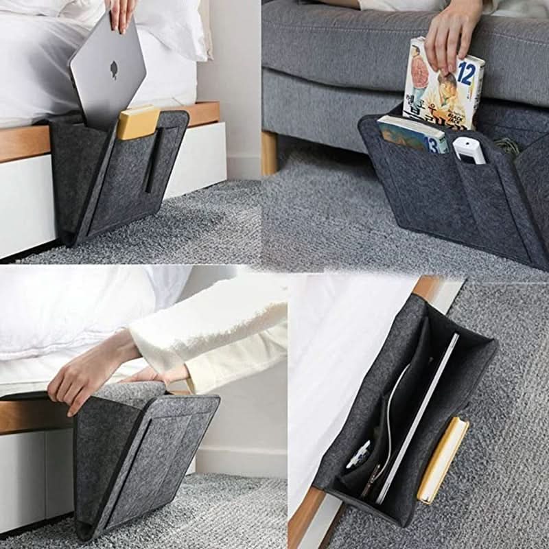 Felt Bedside & Sofa Hanging Organizer – Multi-Pocket Storage Bag