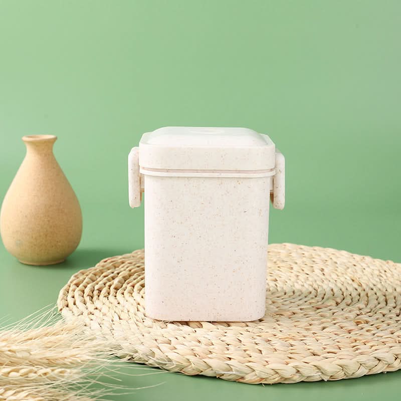 Three-Layer Microwave-Safe Bento Lunch Box with Soup Can – 900ml