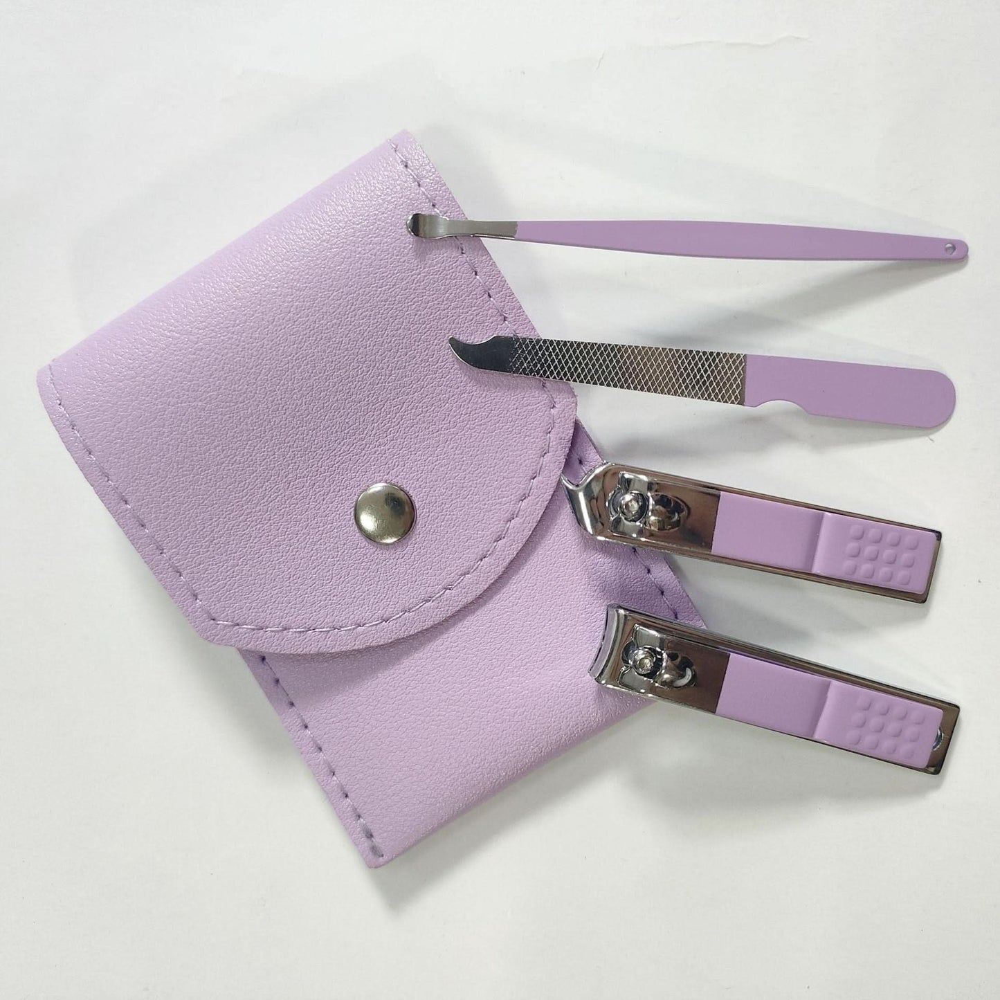 12-Piece Nail Clipper & Manicure Set - Folding Package with Eyebrow Tools