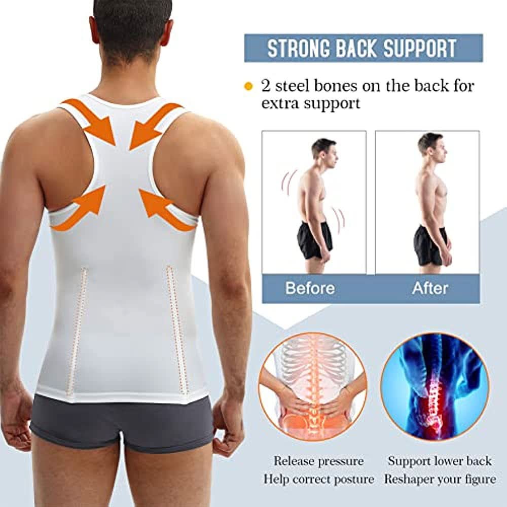 Men's Adjustable Waist Shaping Corset Vest