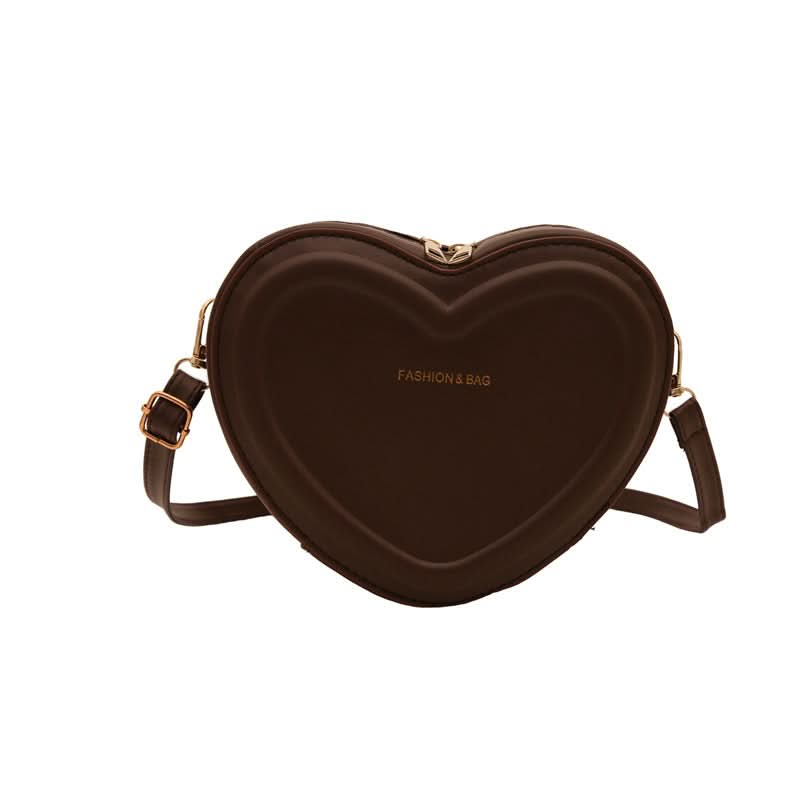 Trendy Heart-Shaped PU Shoulder Bag for Women