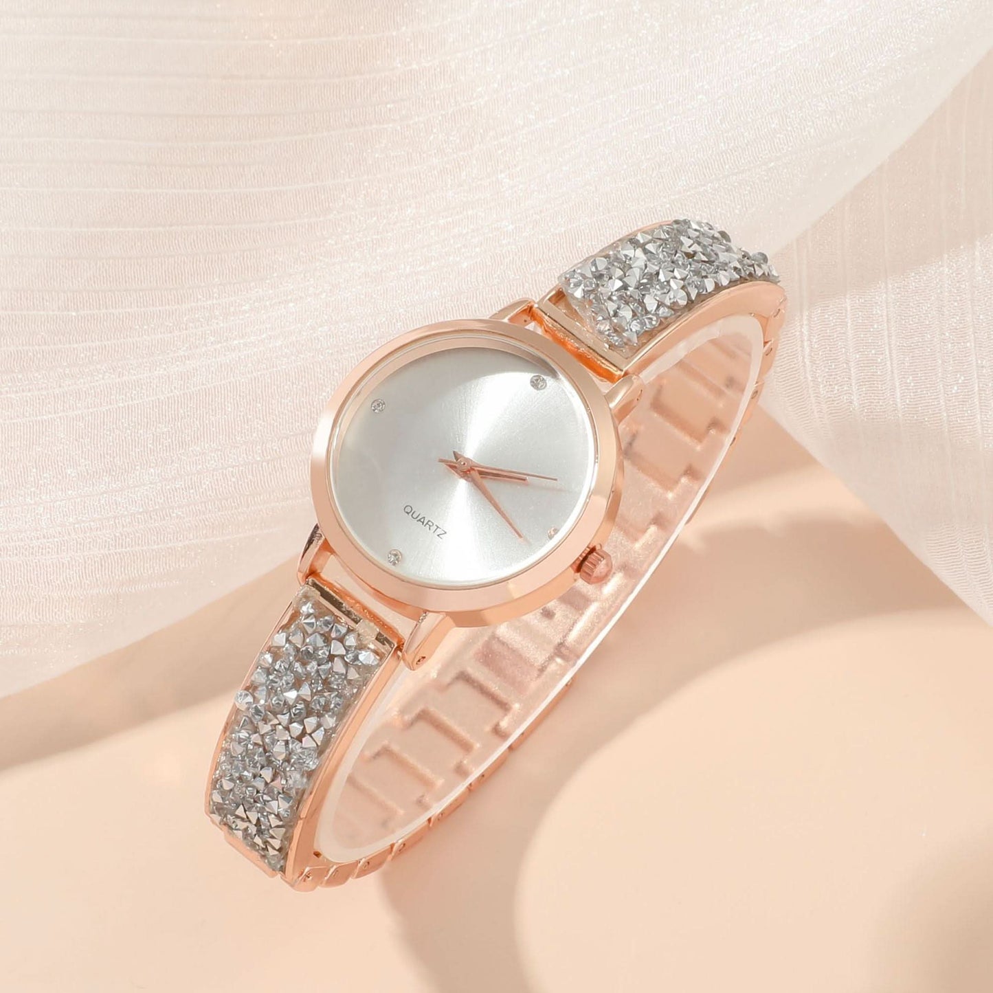 Luxury Starry Sky Diamond Quartz Watch Set –For Women’s