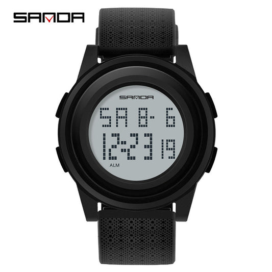 Sanda Sports Digital Watch – Waterproof Luminous Shockproof Unisex Electronic Watch