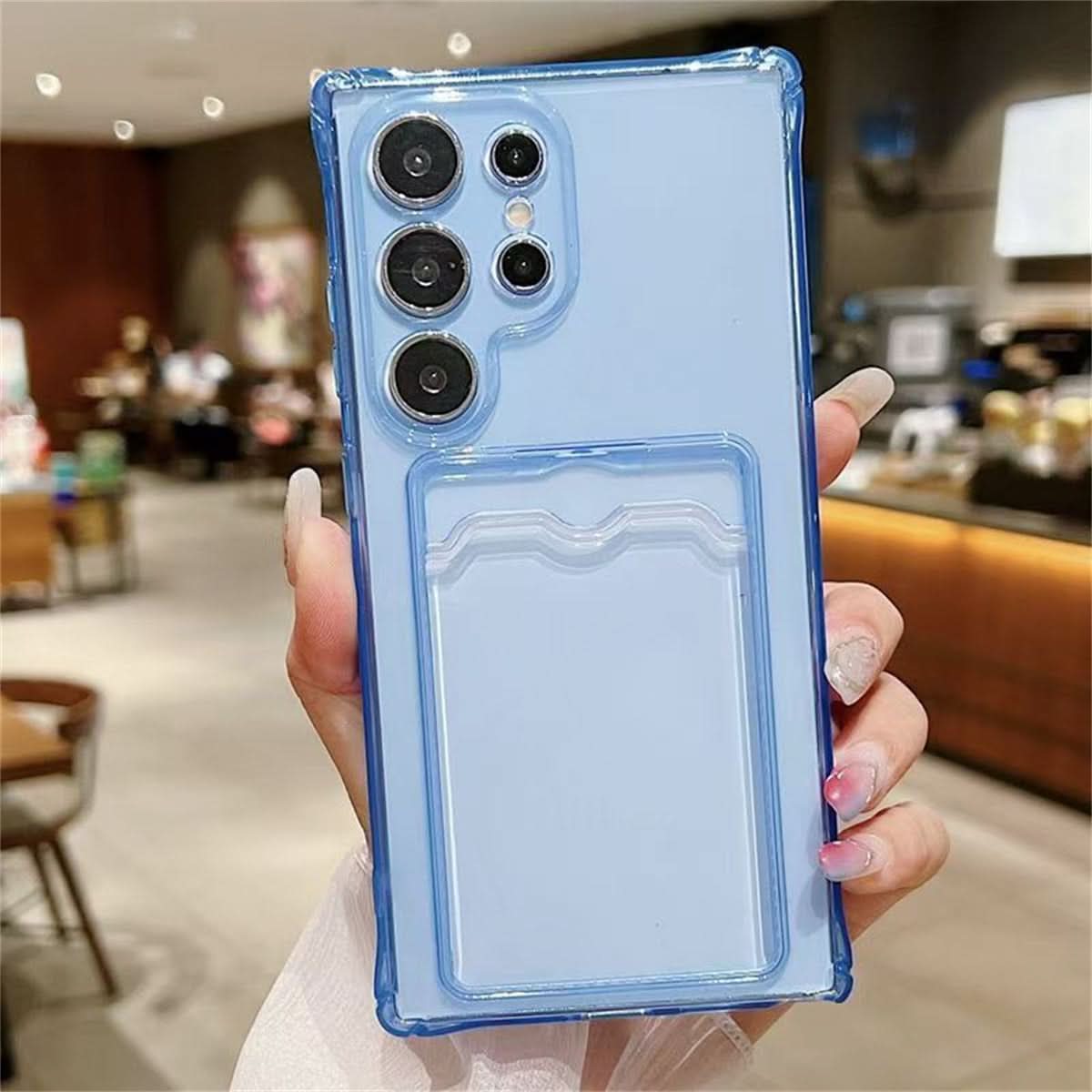 Card Holder Case for Samsung Galaxy S25 Series – Four-Corner Airbag Protection